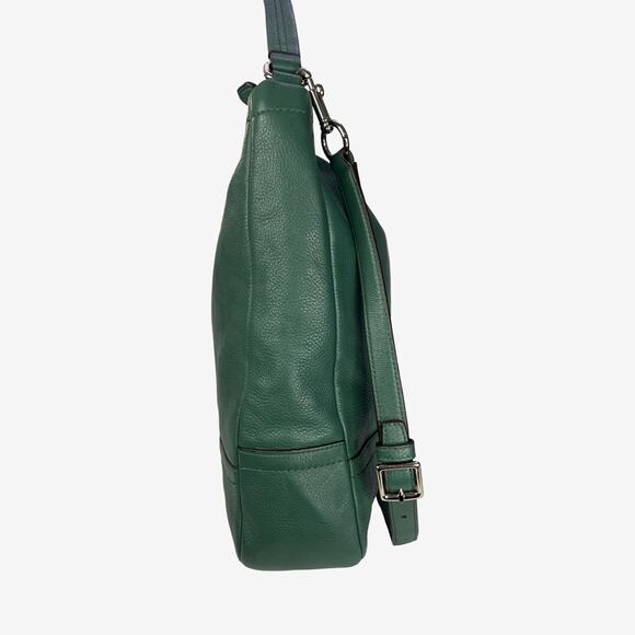 Coach Park Pebbled Leather Hobo Shoulder Crossbody Bag Pine Green F23293 - Picture 11 of 16